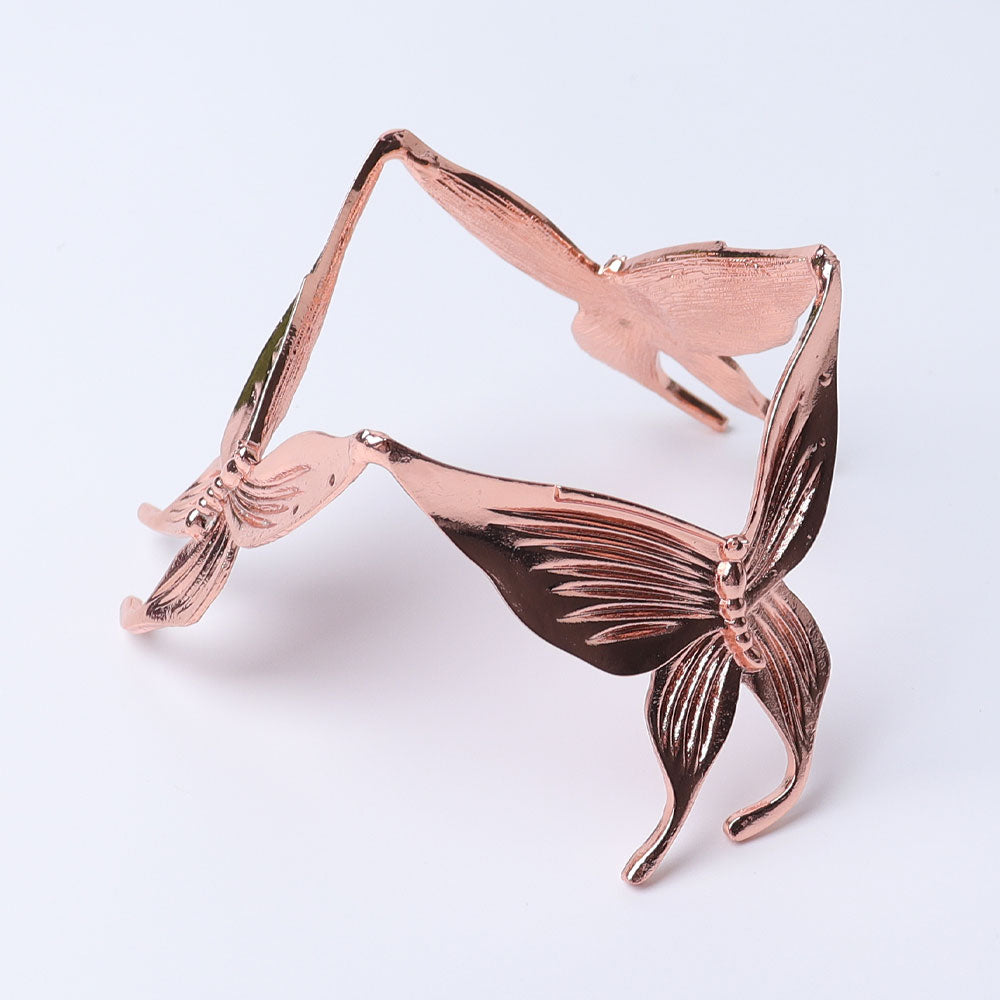 3 inch Metal Butterfly Crystal Sphere Stand Display