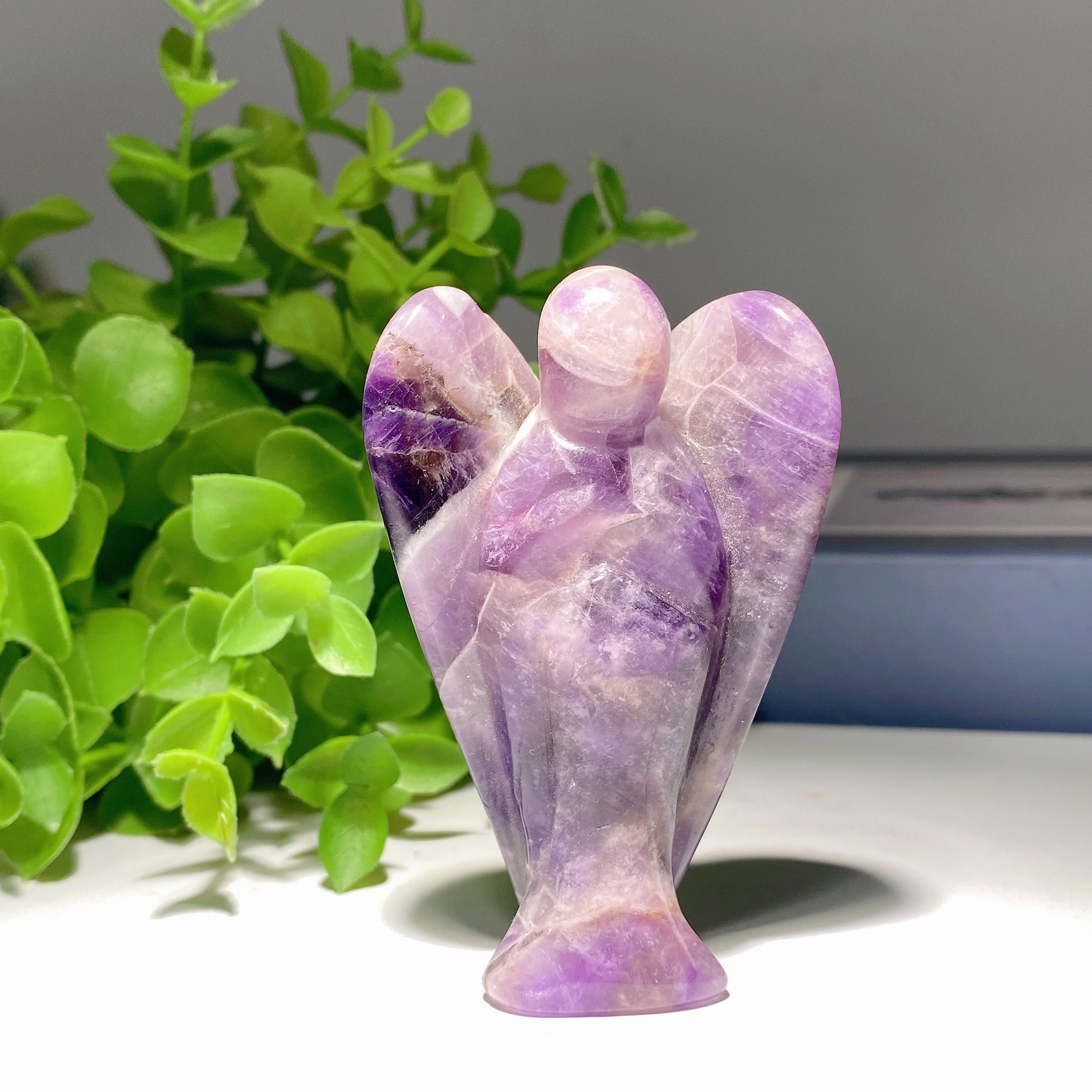 3-Inch Mixed Crystal Angel Carvings Healing Figurines