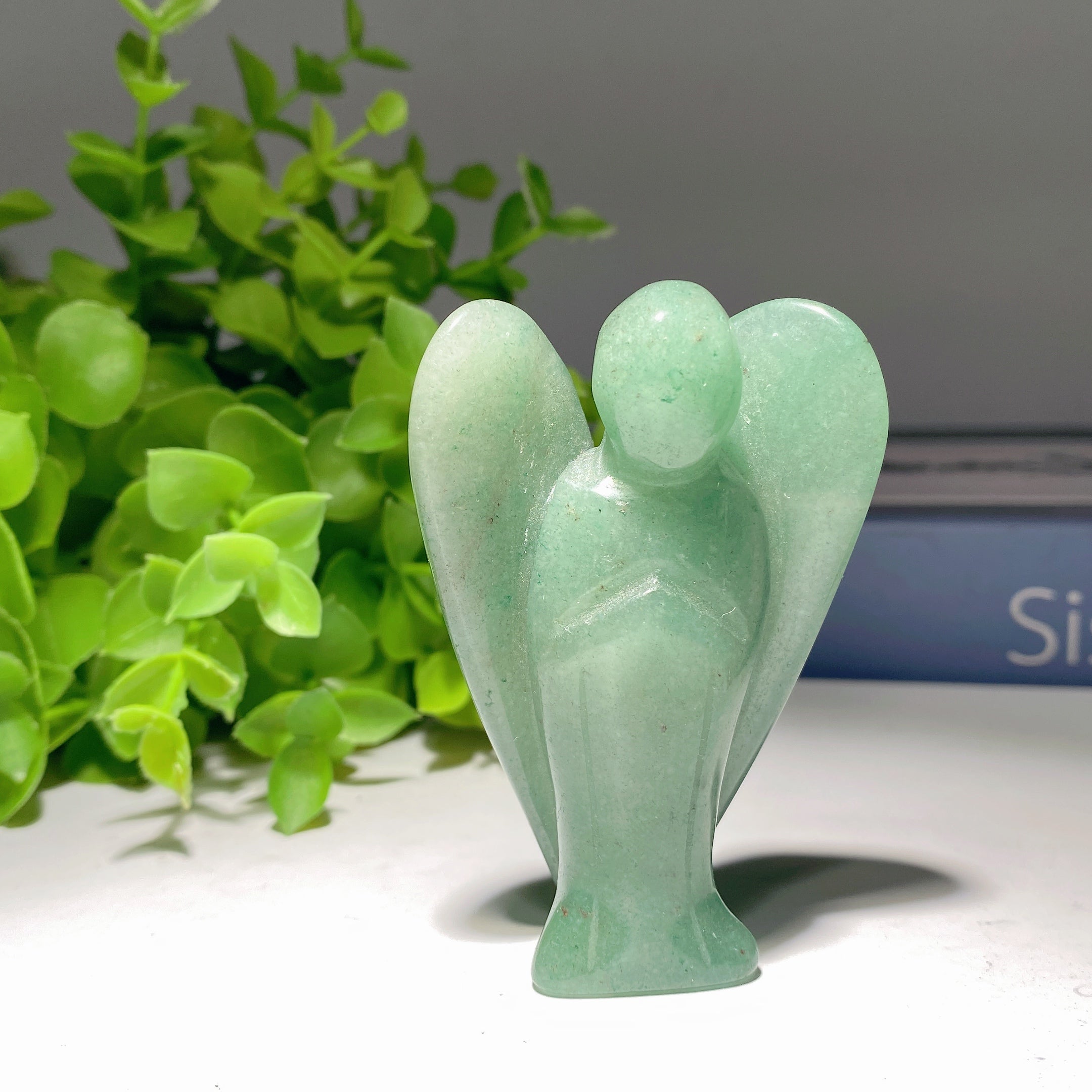 3-Inch Mixed Crystal Angel Carvings Healing Figurines