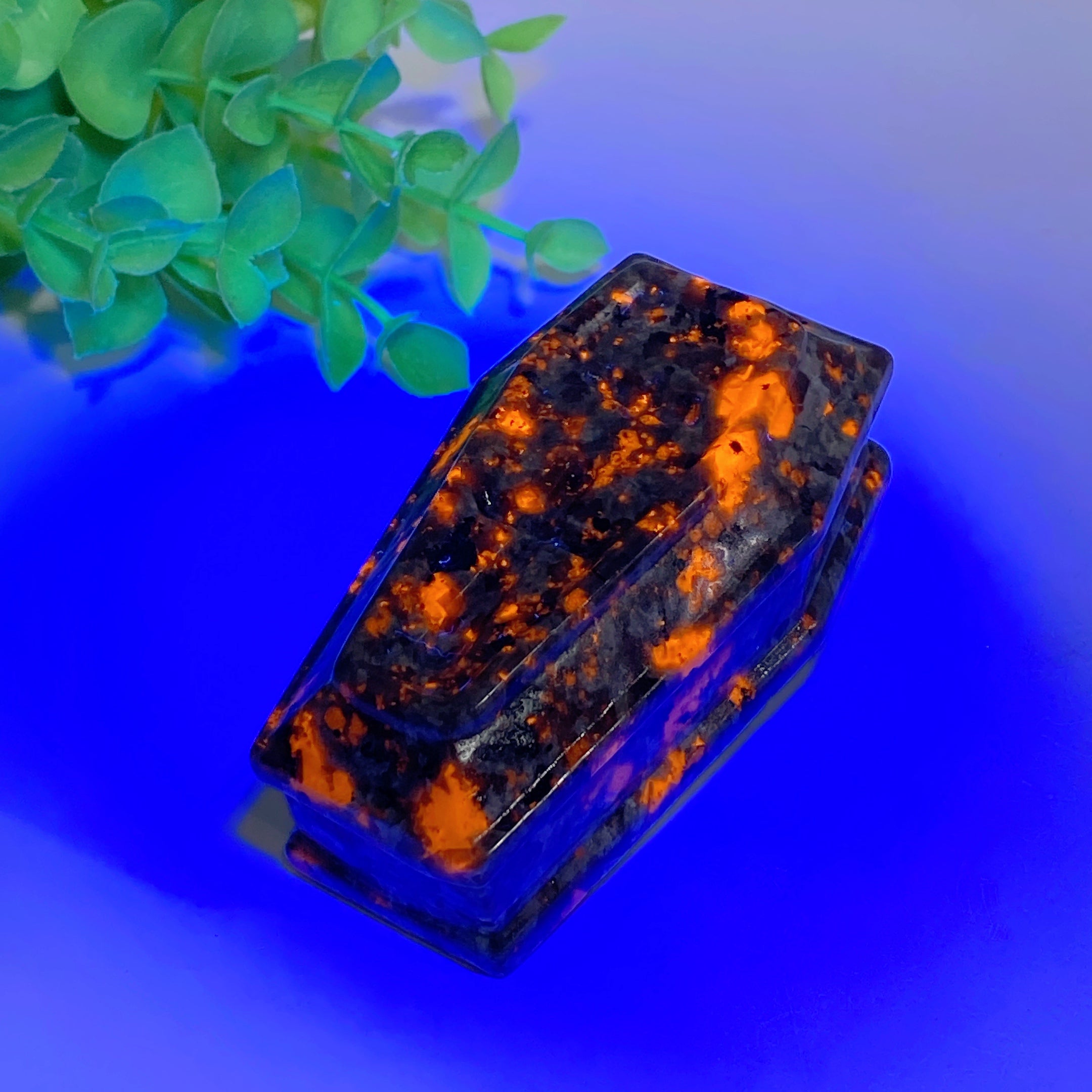 3-Inch Mixed Crystal Coffin Carvings for Healing Decor