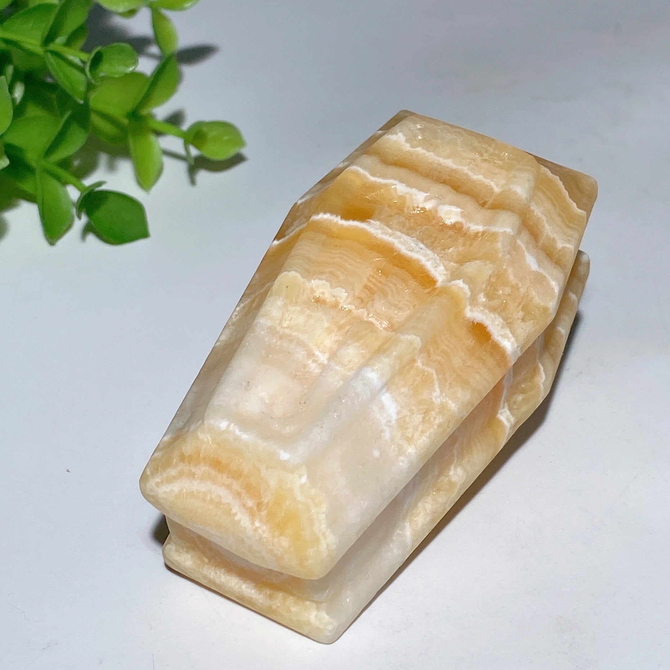 3-Inch Mixed Crystal Coffin Carvings for Healing Decor