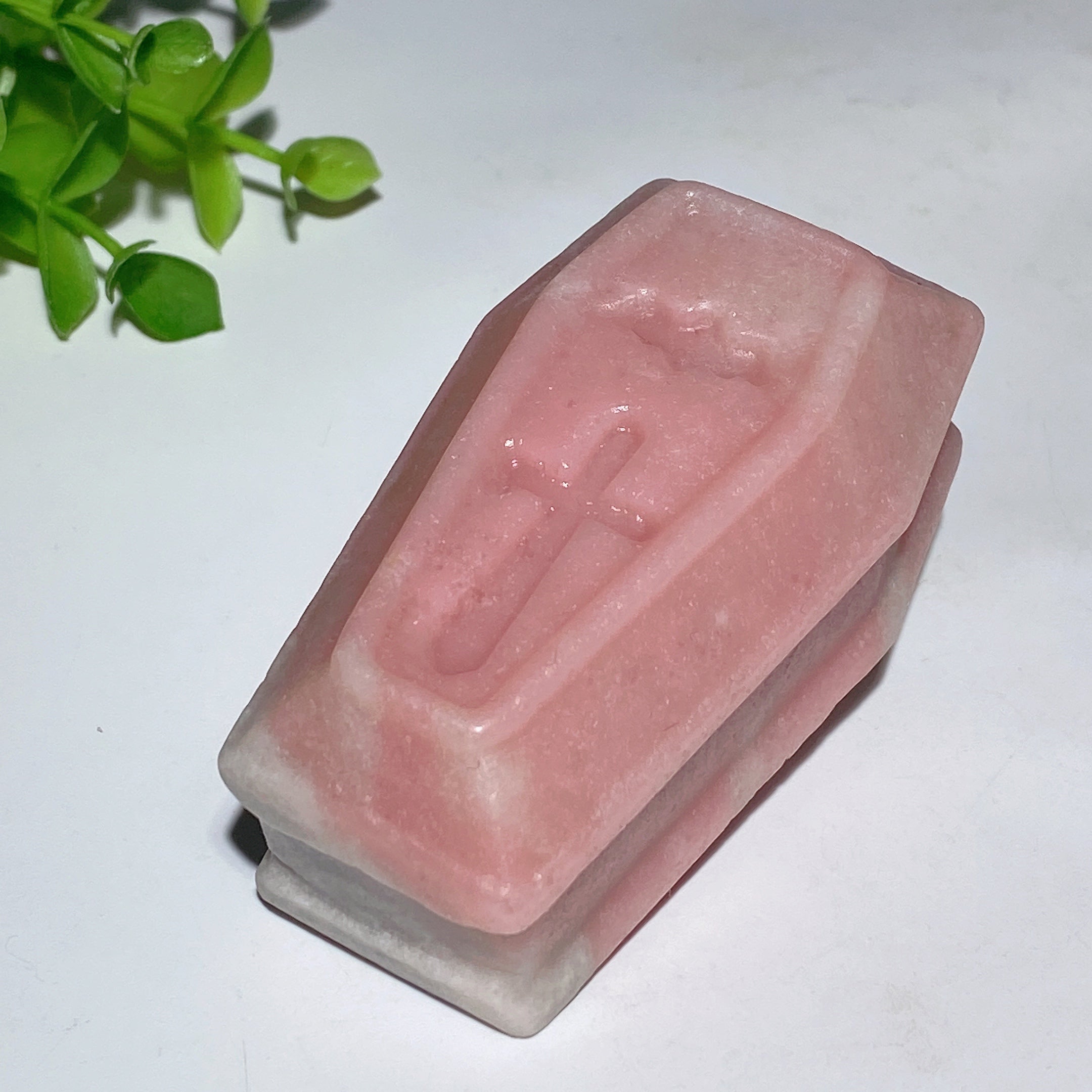 3-Inch Mixed Crystal Coffin Carvings for Healing Decor