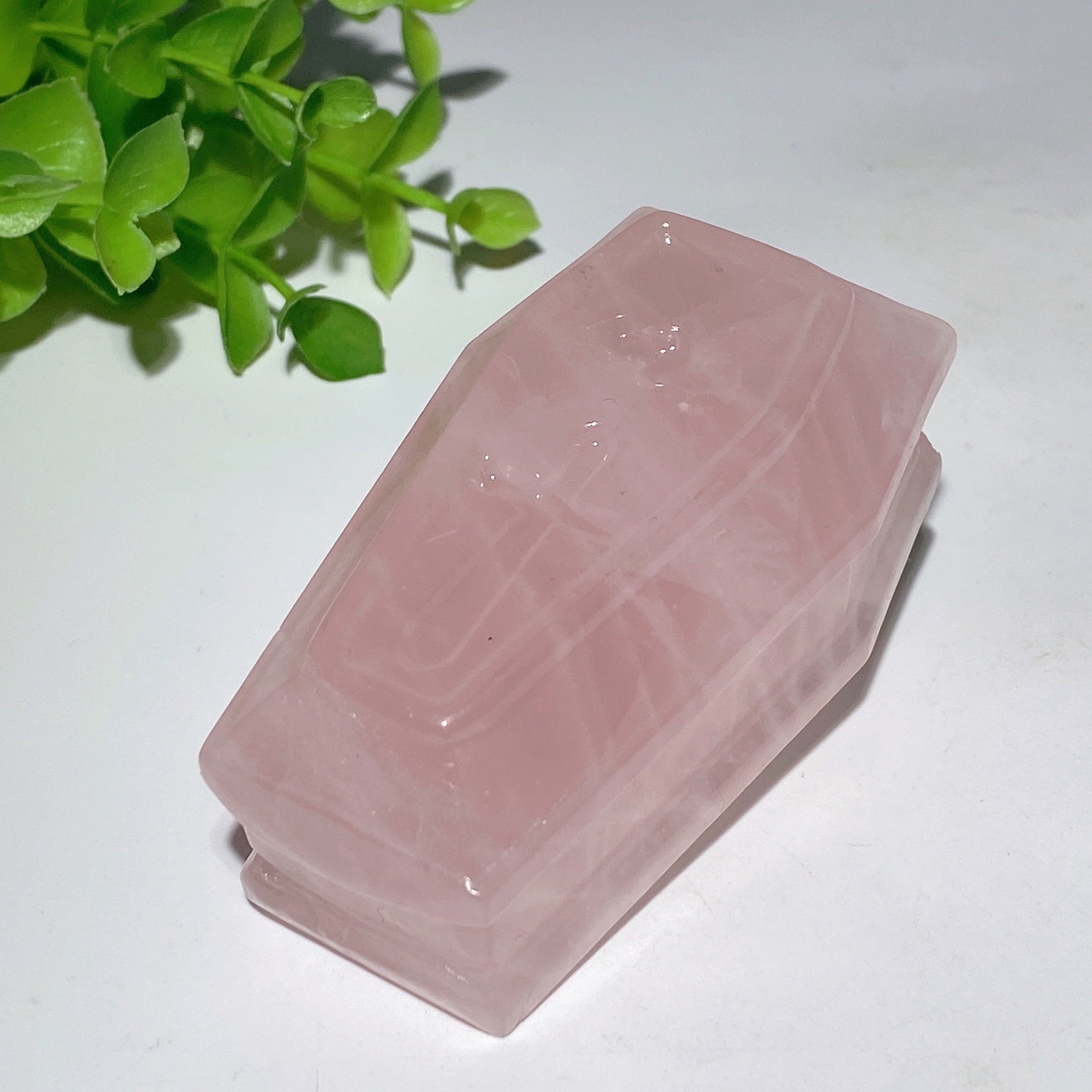 3-Inch Mixed Crystal Coffin Carvings for Healing Decor