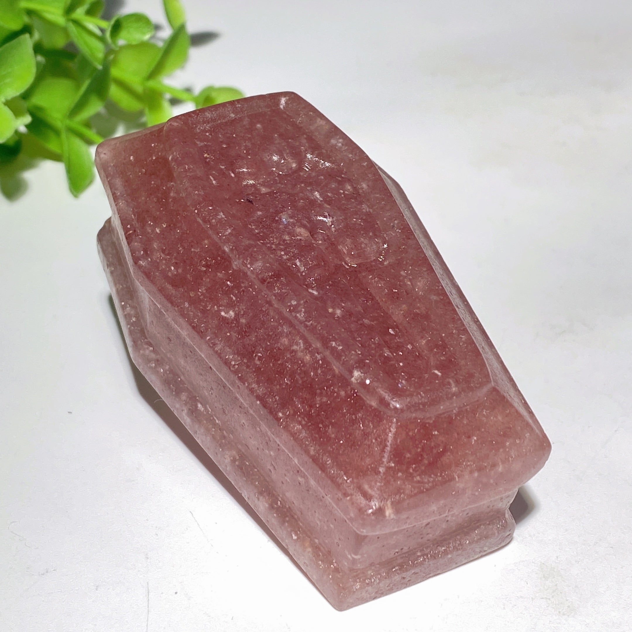 3-Inch Mixed Crystal Coffin Carvings for Healing Decor