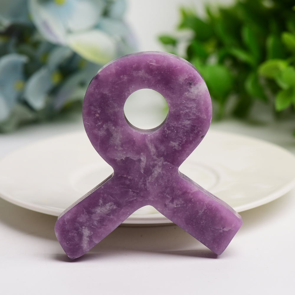 3 Inch Mixed Crystal Ribbon Carving Healing Stone