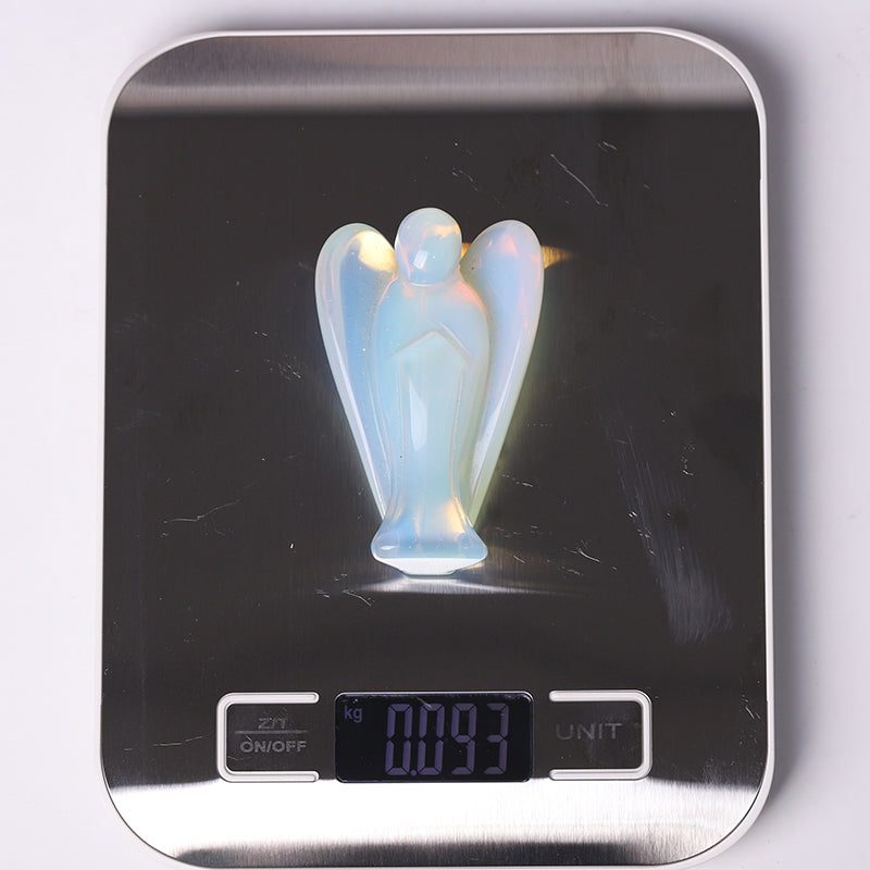 3 inch Opalite Angel Crystal Carving for Healing