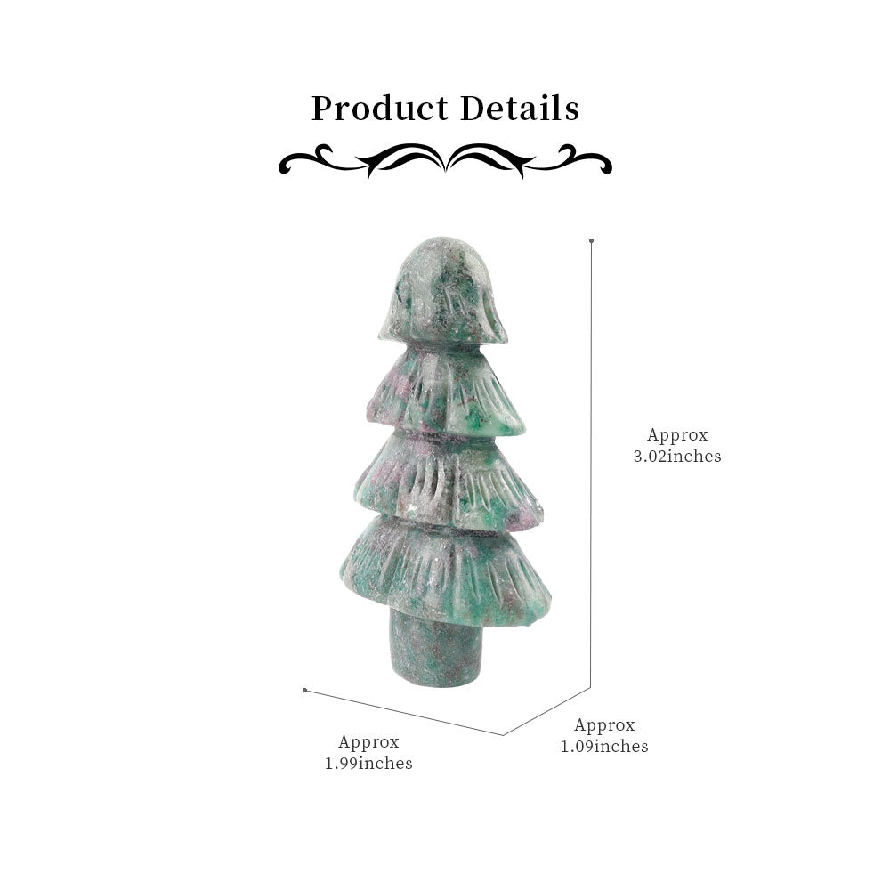 3 inch Ruby in Kyanite Crystal Tree Sculpture Decor