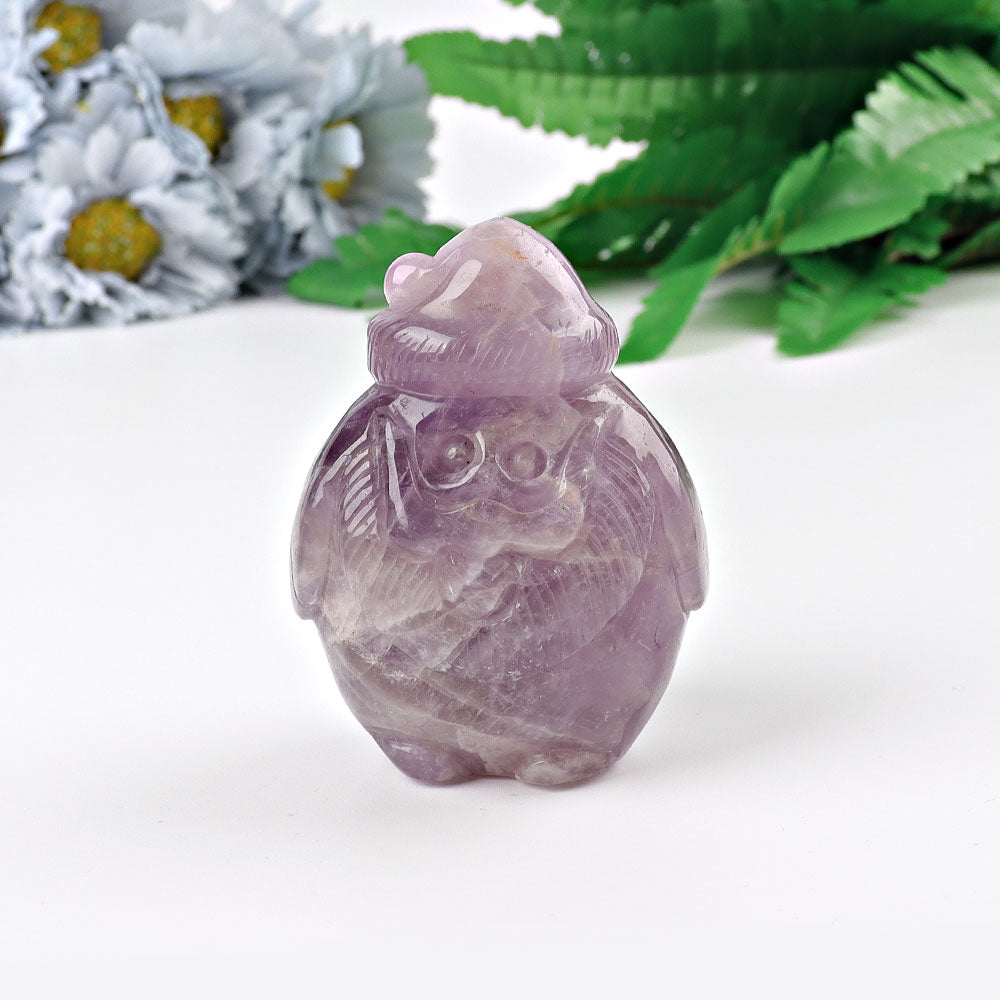 3 inch Santa Claus Crystal Figurine in Lapis and Aventurine