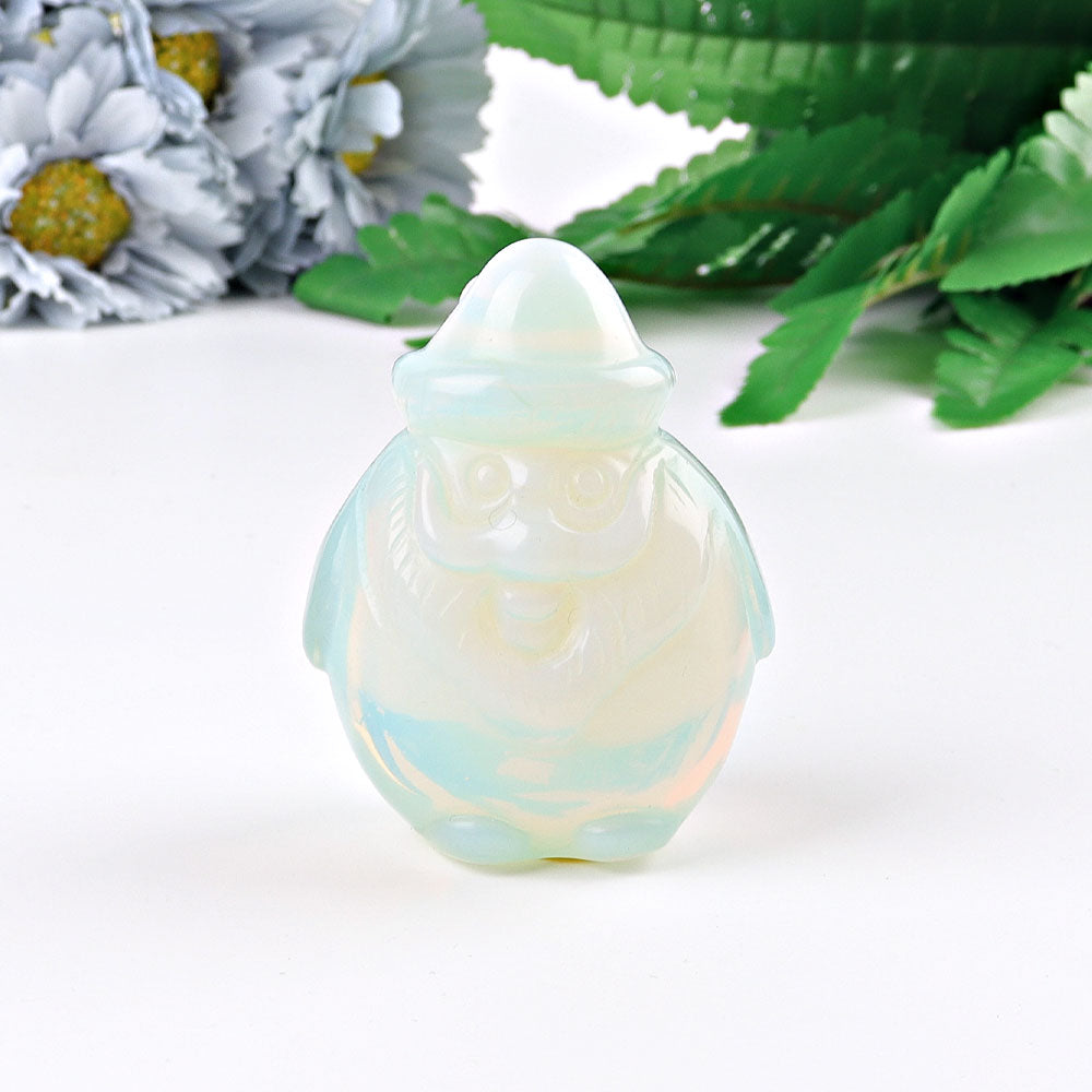 3 inch Santa Claus Crystal Figurine in Lapis and Aventurine