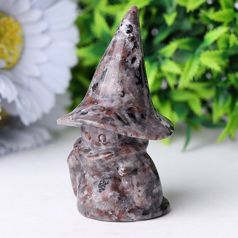 3-inch Yooperlite Baby Witch Crystal Carving Figurine