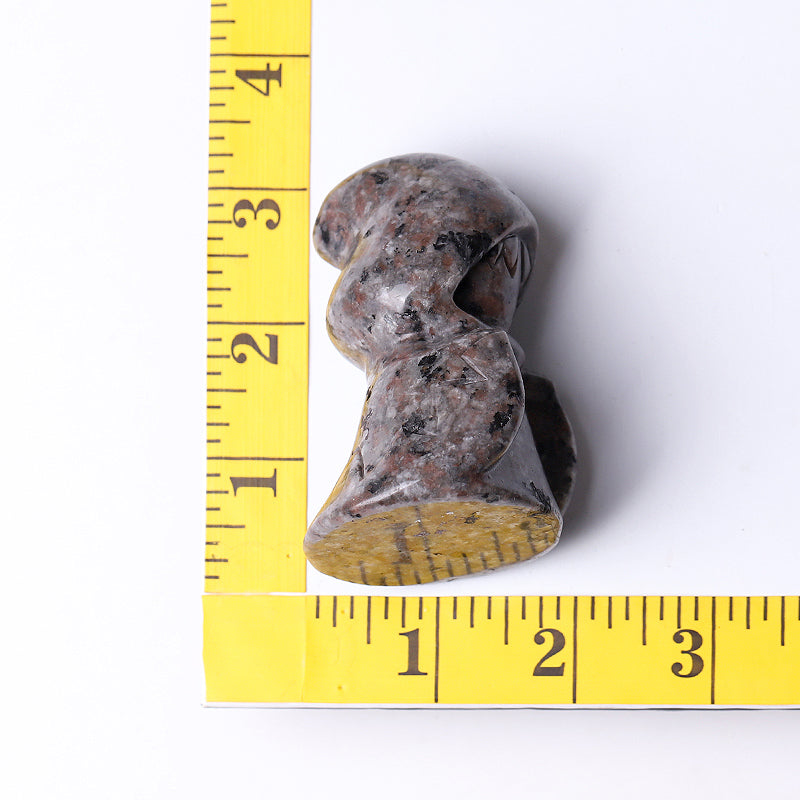 3 Inch Yooperlite Witch Crystal Figurine for Halloween Decor