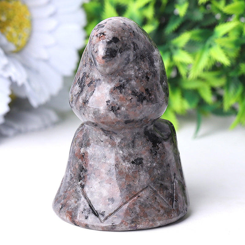 3 Inch Yooperlite Witch Crystal Figurine for Halloween Decor