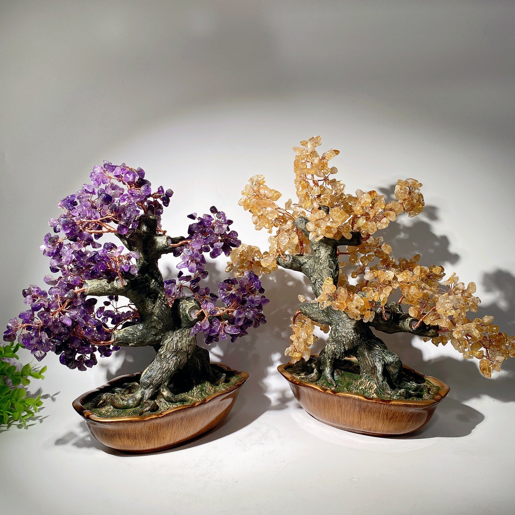 30-35cm Amethyst Citrine Gemstone Tree Healing Sculpture