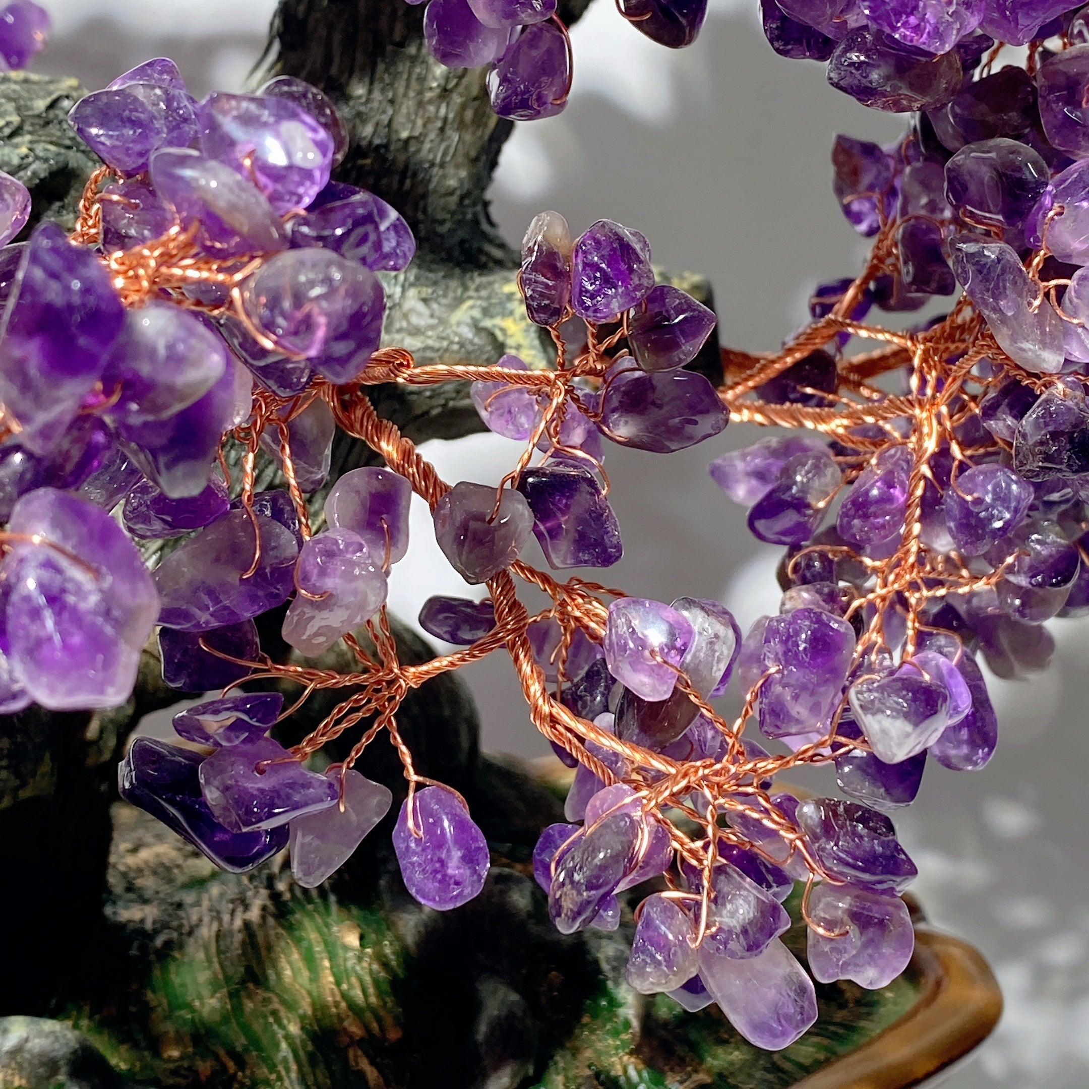 30-35cm Amethyst Citrine Gemstone Tree Healing Sculpture