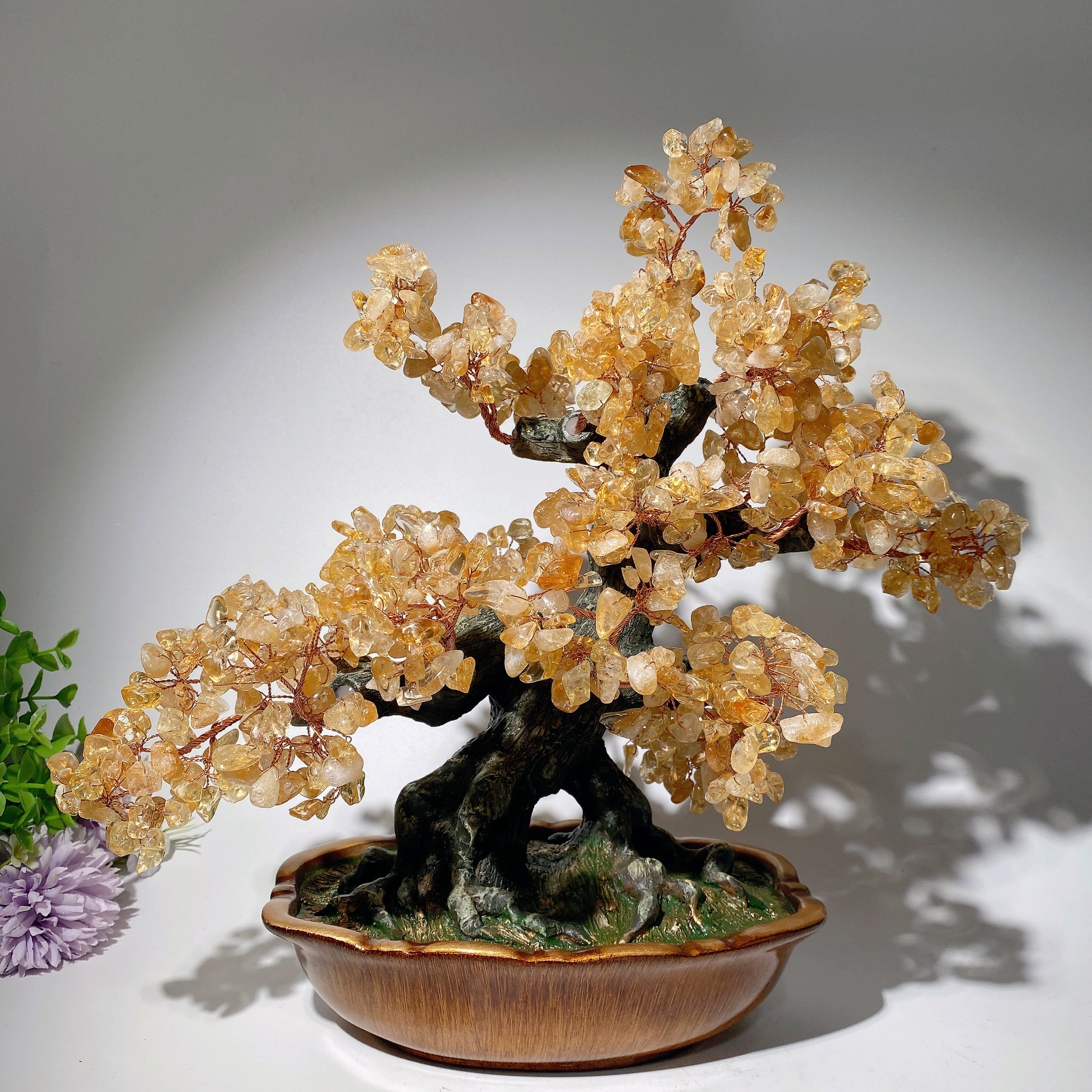 30-35cm Amethyst Citrine Gemstone Tree Healing Sculpture