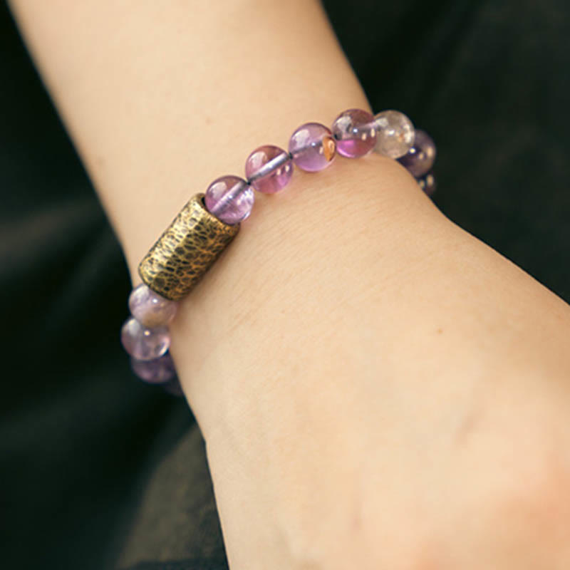 8mm Clear Quartz Protection Bracelet for Mental Clarity