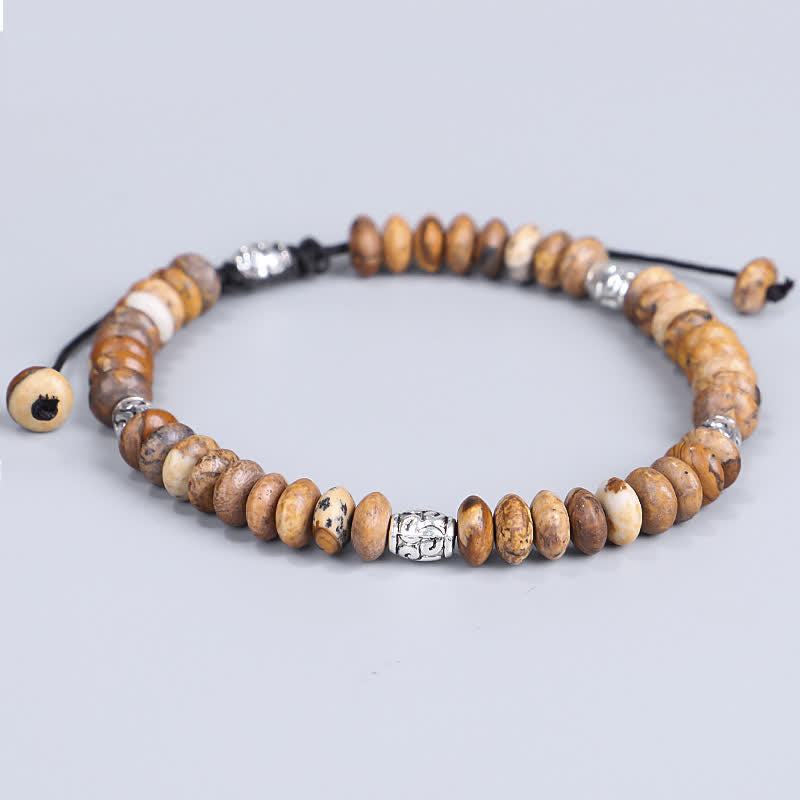 Picture Jasper Spiritual Bracelet for Positive Energy and Protection
