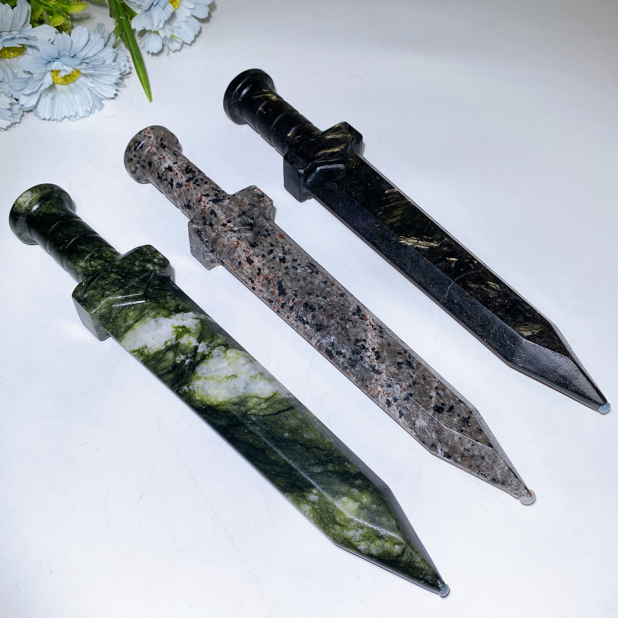 30cm Crystal Sword Figurine - Healing Carving Display