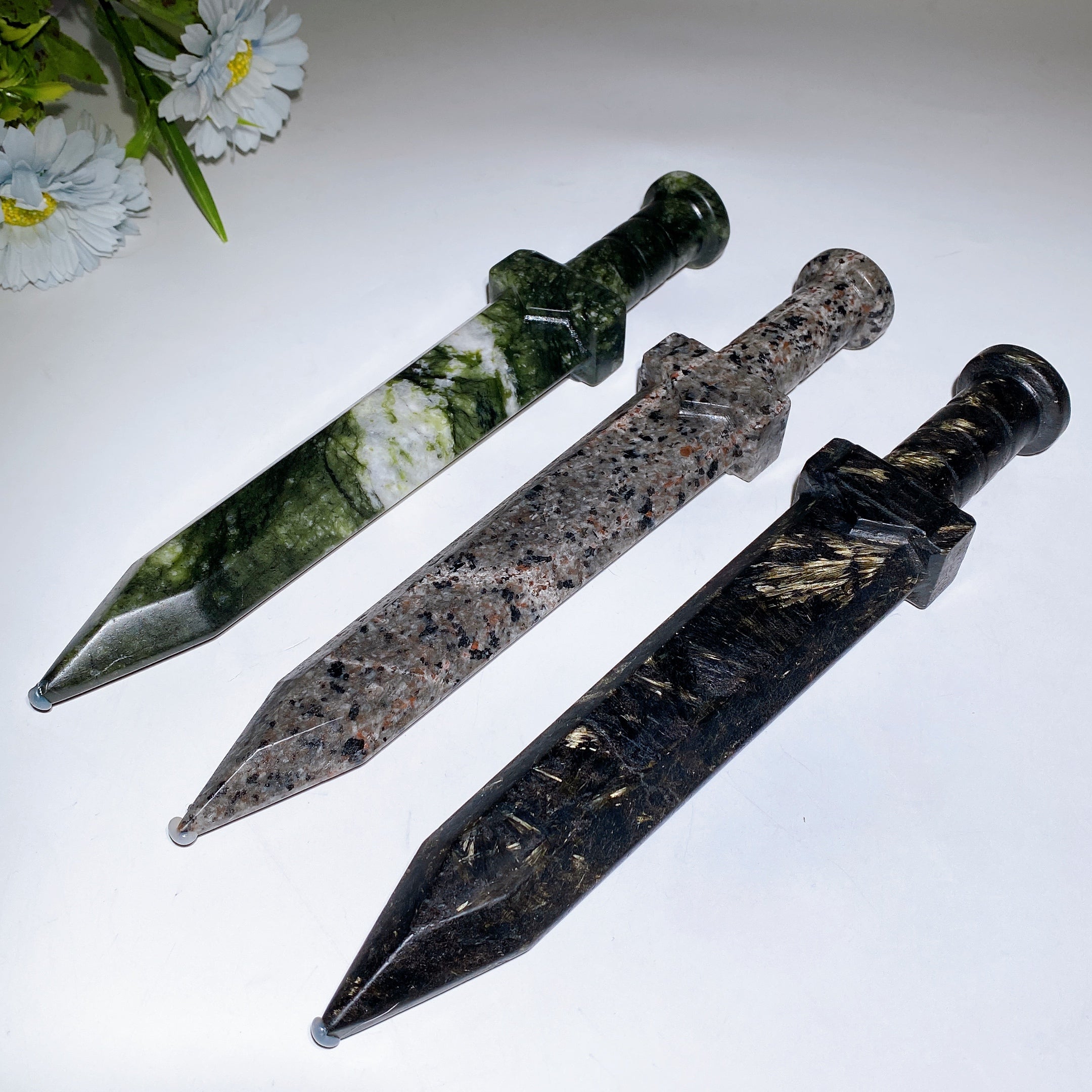 30cm Crystal Sword Figurine - Healing Carving Display