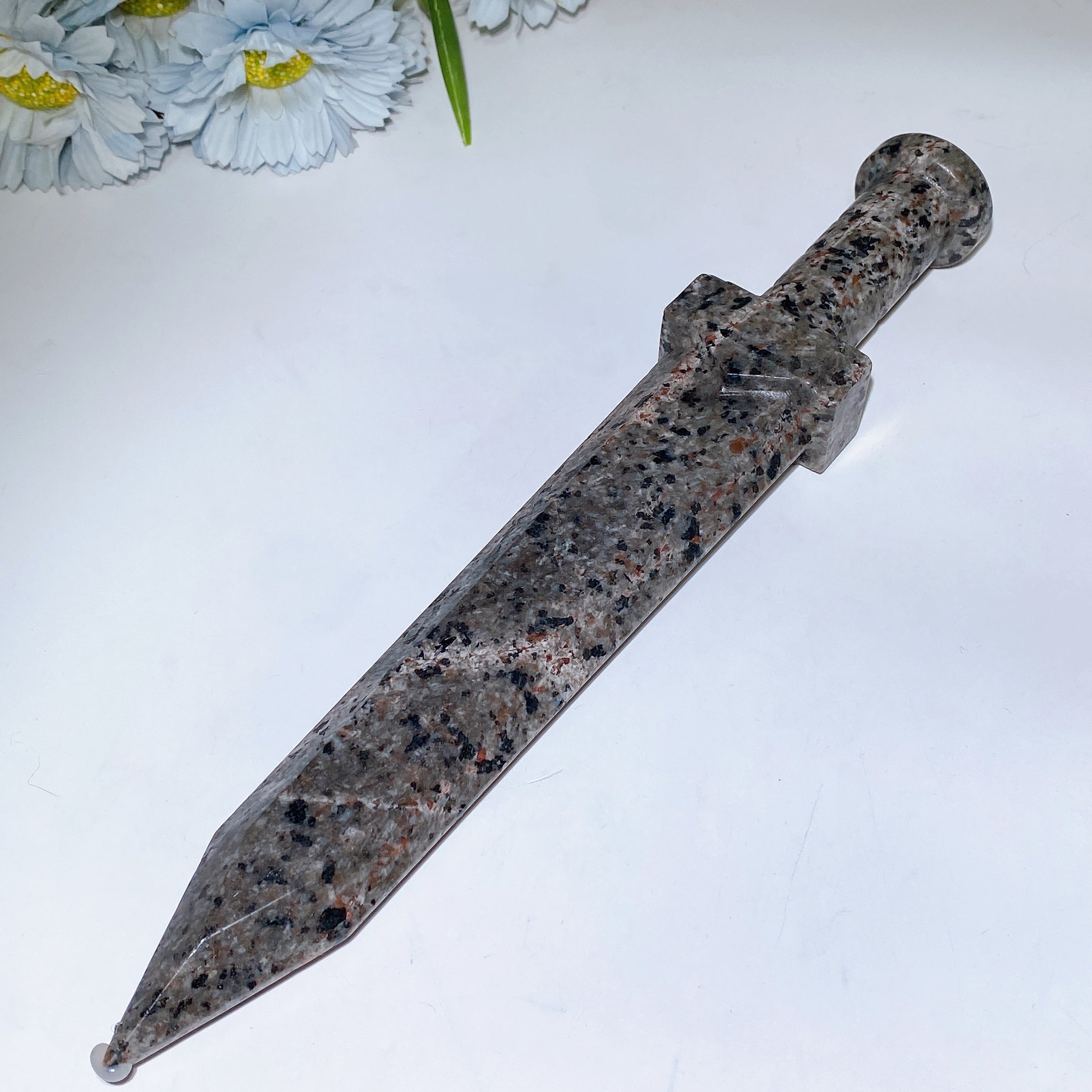 30cm Crystal Sword Figurine - Healing Carving Display