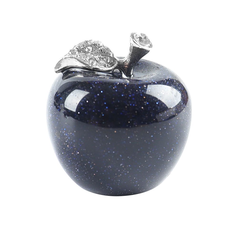 30mm Aventurine Crystal Apple for Peace & Health Decor