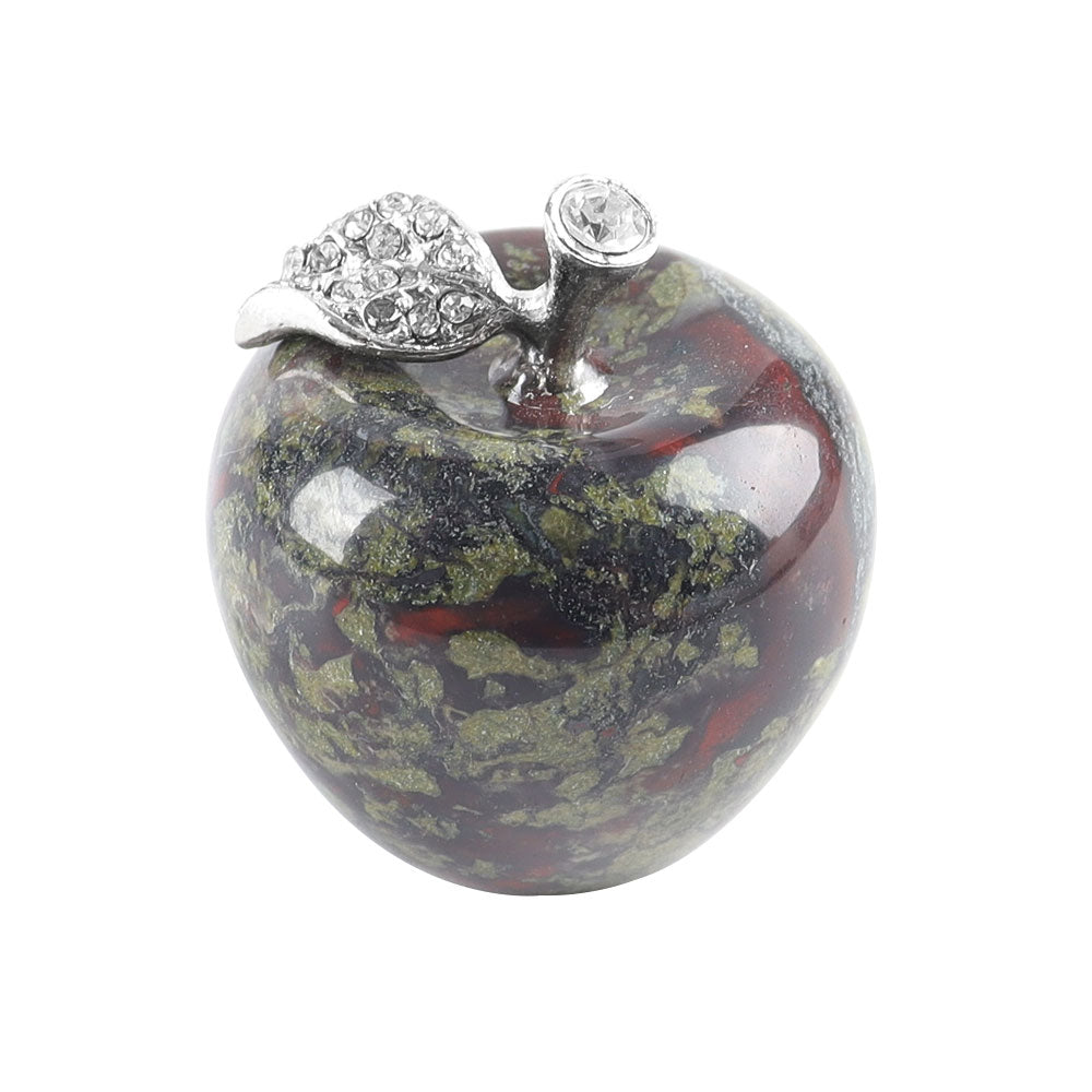 30mm Aventurine Crystal Apple for Peace & Health Decor