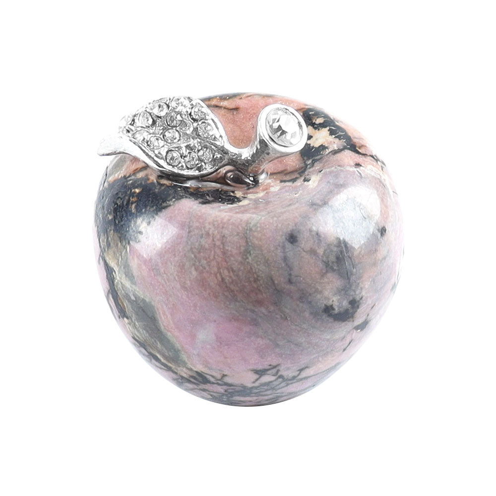 30mm Aventurine Crystal Apple for Peace & Health Decor