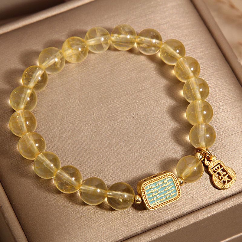 8mm Citrine Generosity Bracelet for Spiritual Growth