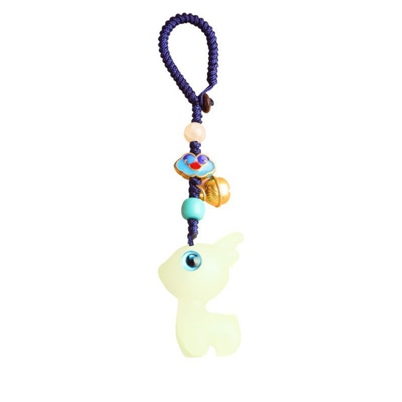 Glowstone Lucky Deer Key Chain for Spiritual Jewelry Blessing