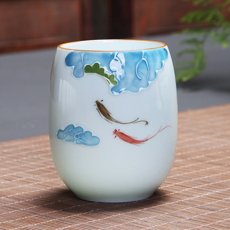 Ceramic Spiritual Teacup 180ml for Zen Meditation Rituals