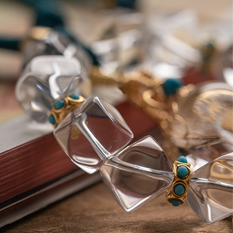 White Crystal Protection Car Hanging Decoration