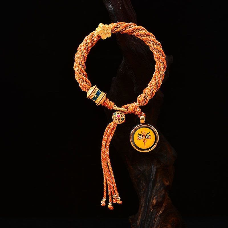 Five Gods of Wealth Red String Protection Bracelet