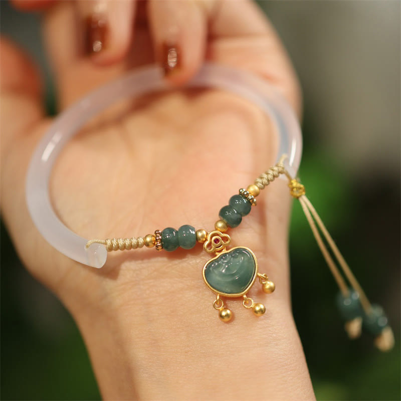 925 Sterling Silver Jade Necklace for Luck & Prosperity