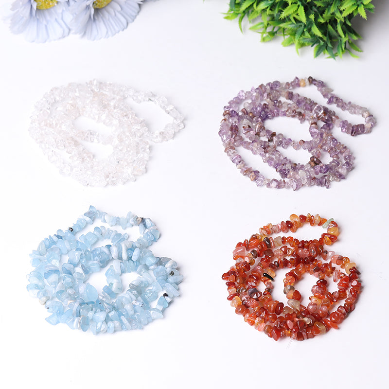 32-inch Natural Crystal Chips String for Jewelry Making