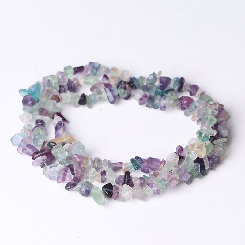 32-inch Natural Crystal Chips String for Tumbled Stones