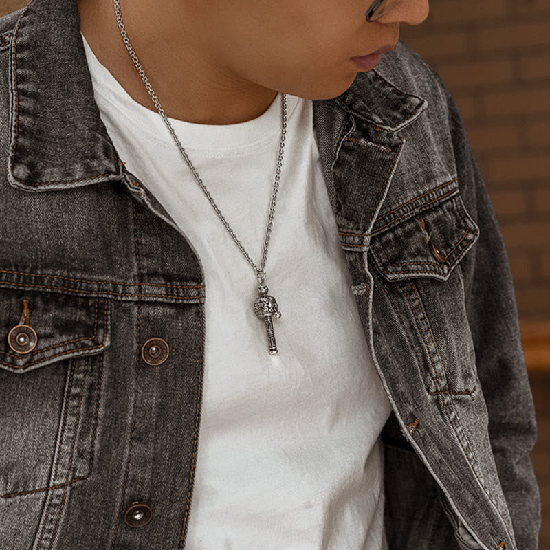 Om Mani Padme Hum Necklace | Tibetan Prayer Wheel Pendant