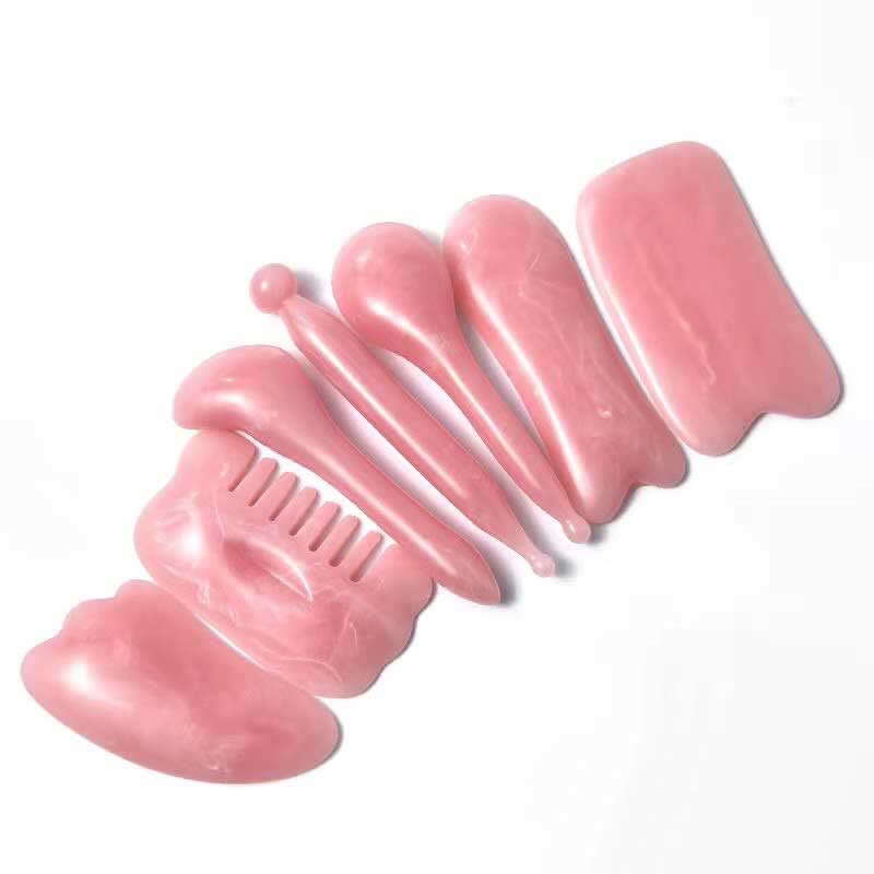 Resin Gua Sha Whole Body Massage Tool Set for Facial Care