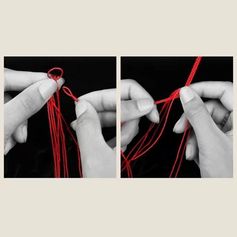 925 Sterling Silver Om Mani Padme Hum King Kong Knot Faith Bracelet