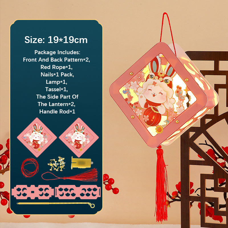 Good Luck Rabbit Paper Lantern | Zen Decor Accent