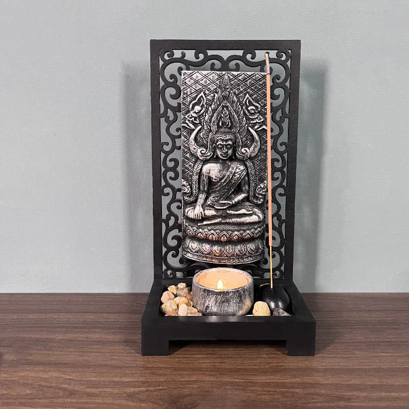 Meditation Buddha Statue Resin Home Decor 23cm