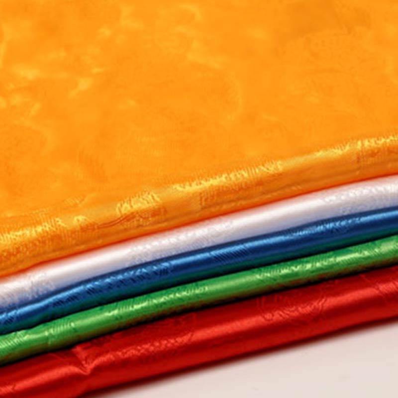 Tibetan Lucky Blessing Khata 5 Colors Dragon Phoenix Decor