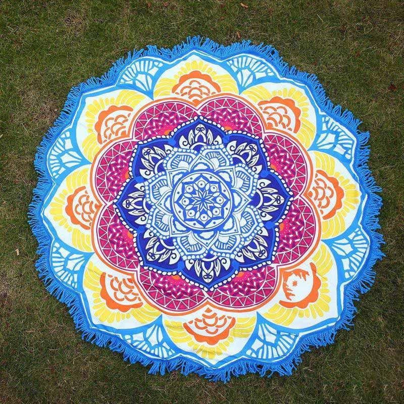 150x150cm Polyester Mandala Tapestry for Meditation & Decor
