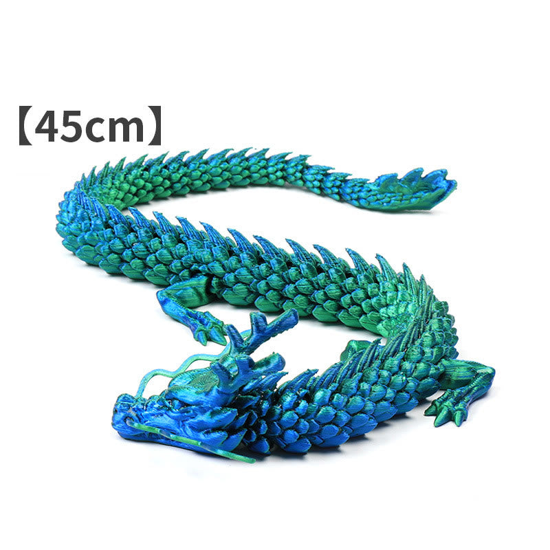 Luminous Feng Shui Dragon Statue 45cm for Luck & Protection