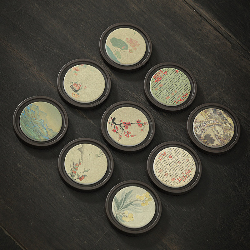 Ceramic Zen Tea Cup Mat 7.9cm | Natural Zen Decor