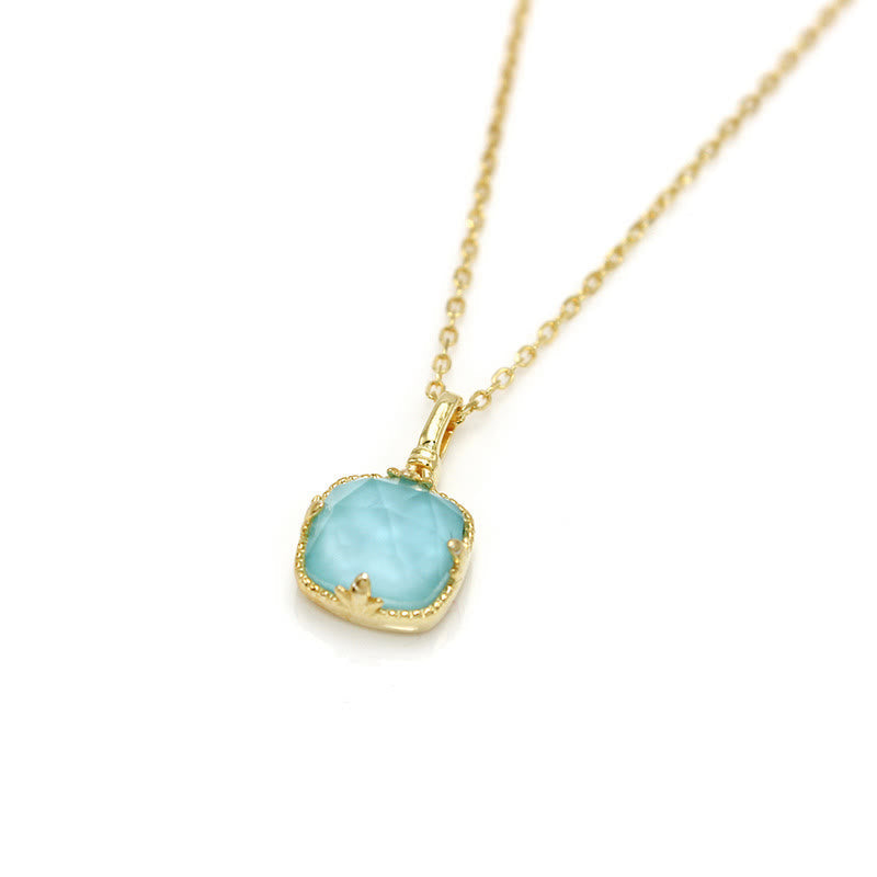 925 Sterling Silver Gold Plated Turquoise Protection Jewelry Set