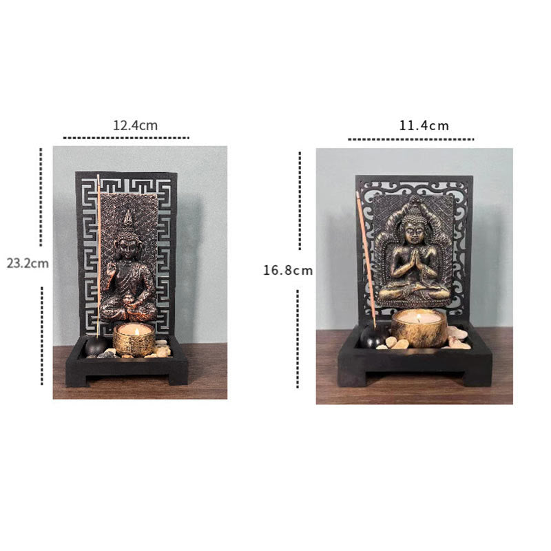 Meditation Buddha Statue Resin Home Decor 23cm