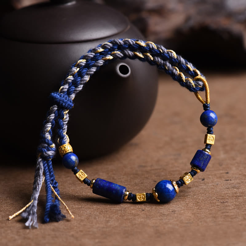 Natural Lazurite Balance Bracelet | Positive Energy Rope