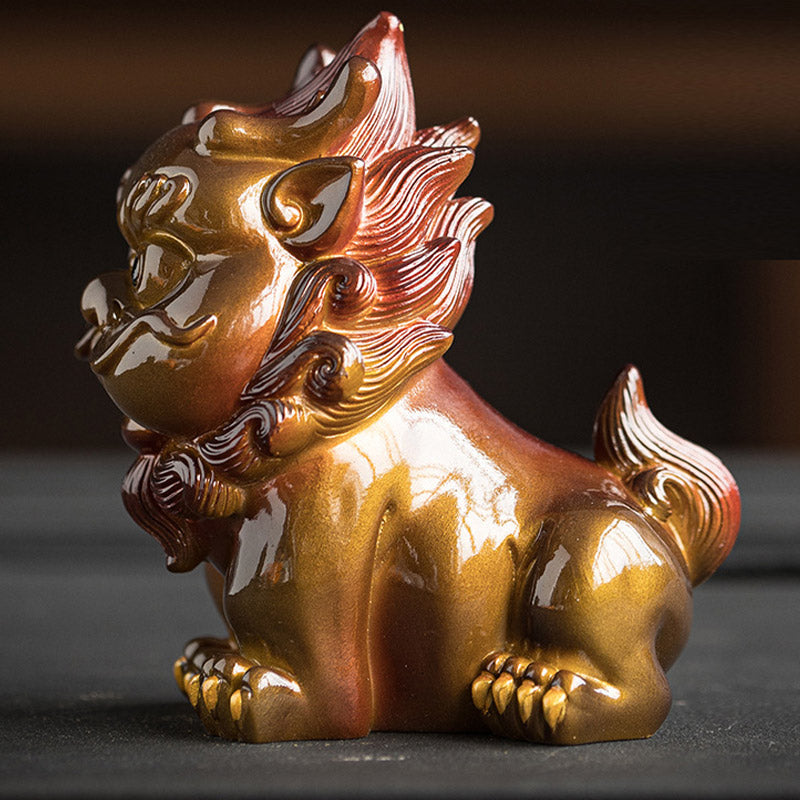 Color Changing PiXiu Resin Tea Pet | Zen Home Decor