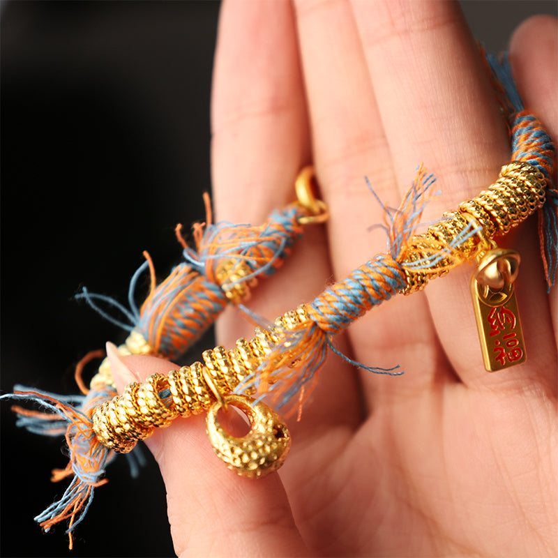 Tibetan Lucky Multicolored Rope Bracelet for Fortune