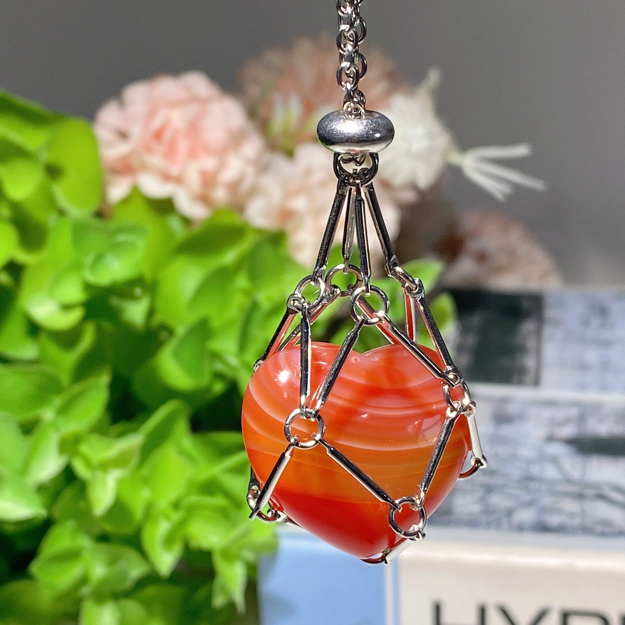 34cm Golden & Silver Web Design Spiritual Necklace